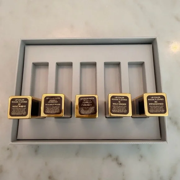 Tom Ford Mini Lipstick Collection, new in box, colors below - Picture 2 of 2